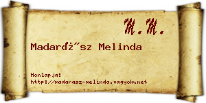 Madarász Melinda névjegykártya