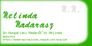 melinda madarasz business card